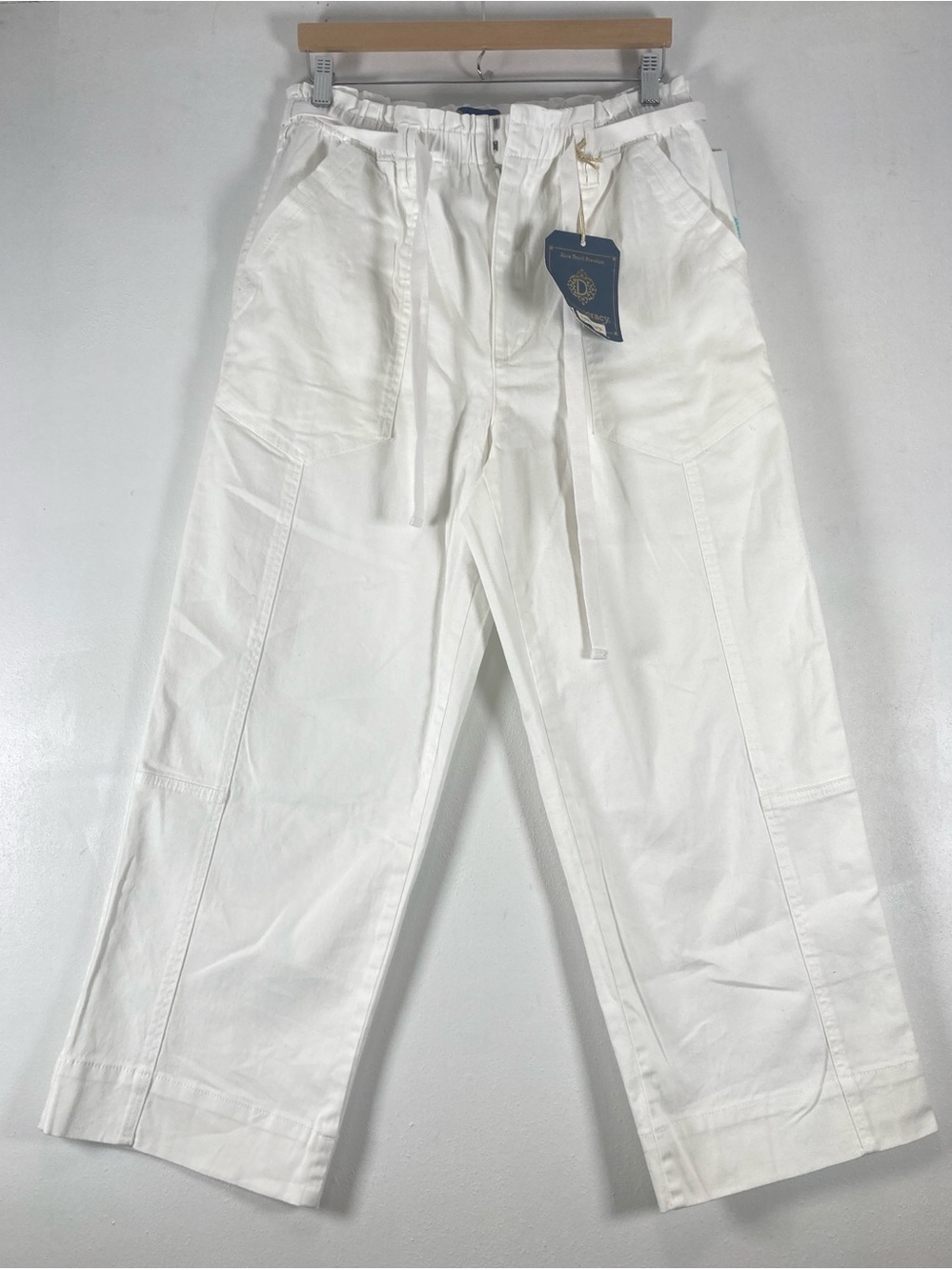 Democracy Women's "Ab" Solution Skyrise Straight Pant White Size 12 Coastal - Picture 1 of 15